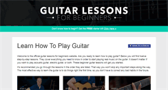 Desktop Screenshot of guitarlessonsforbeginners.com